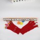 Colorful finger gloves/finger puppet glove/red knitted gloves Santa Claus