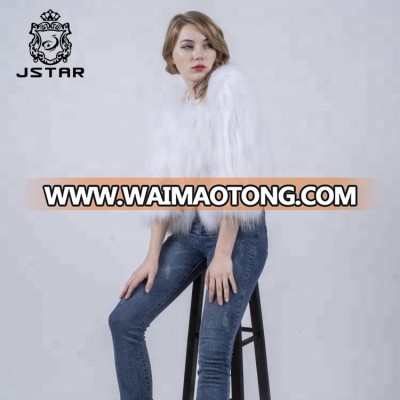 Fashion sheepskin jacket Imitation raccoon fur coat