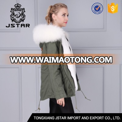 Popular In London Hot Sale Women Fur Lined Hooded Jackets Coats