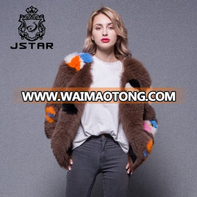 Most popular real fox fur short coat