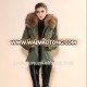 2018 fashionable parka fur jacket