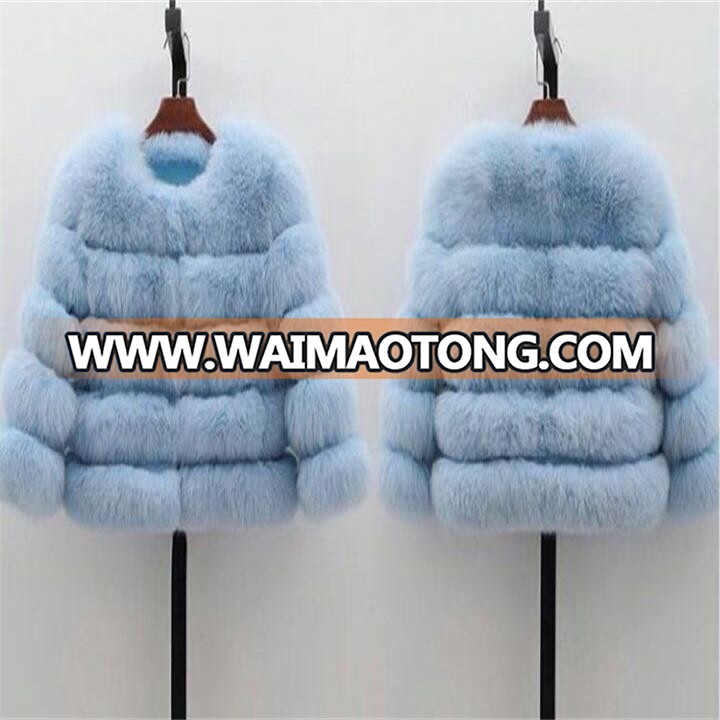 2017/2018 Factory wholesale fashion European Style Woman Fake Fox Fur Women's Gilet / Faux Fox Fur Vest from China